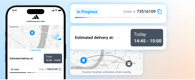 Delivery Tracking Web Page